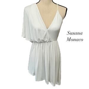 Susana Monaco White Asymmetrical Dress